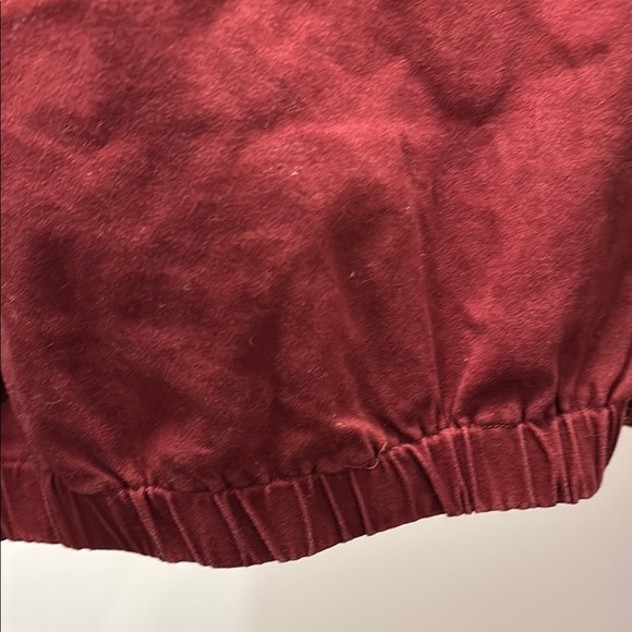 Women's Burgundy Crop Jacket - Picture 4 of 6